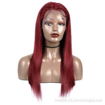 13x4  Blonde 99j Lace Front Human Hair Wigs Ombre Brazilian Straight Lace Front Wigs Remy Hair 99j Wigs human hair lace front